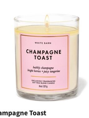 🆕- White Barn Champagne Toast Single Wick Candle - 8oz
